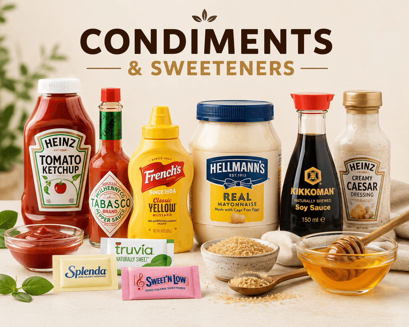 Condiments & sweeteners